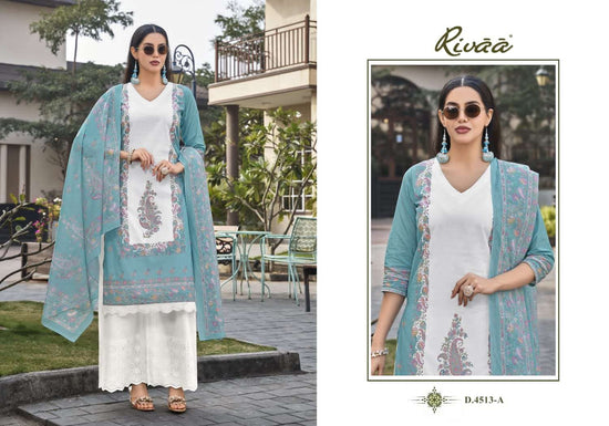 Rivaa Lucy Vol 2 Premium Italian Lawn Dress Material Wholesale