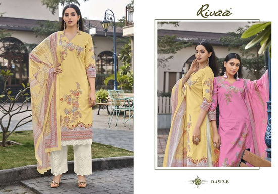 Rivaa Lucy Vol 2 Premium Italian Lawn Dress Material Wholesale
