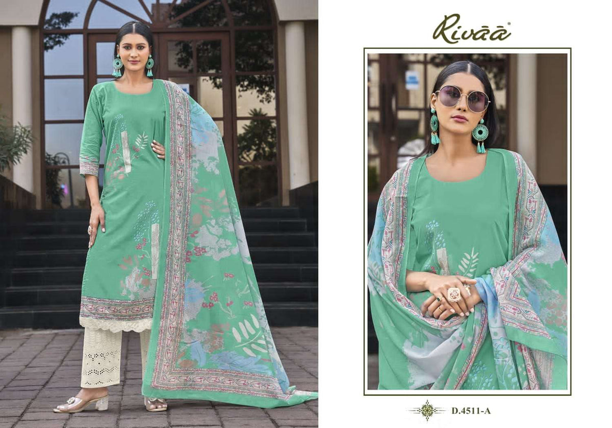 Rivaa Lucy Vol 2 Premium Italian Lawn Dress Material Wholesale - Amrah Wholesale