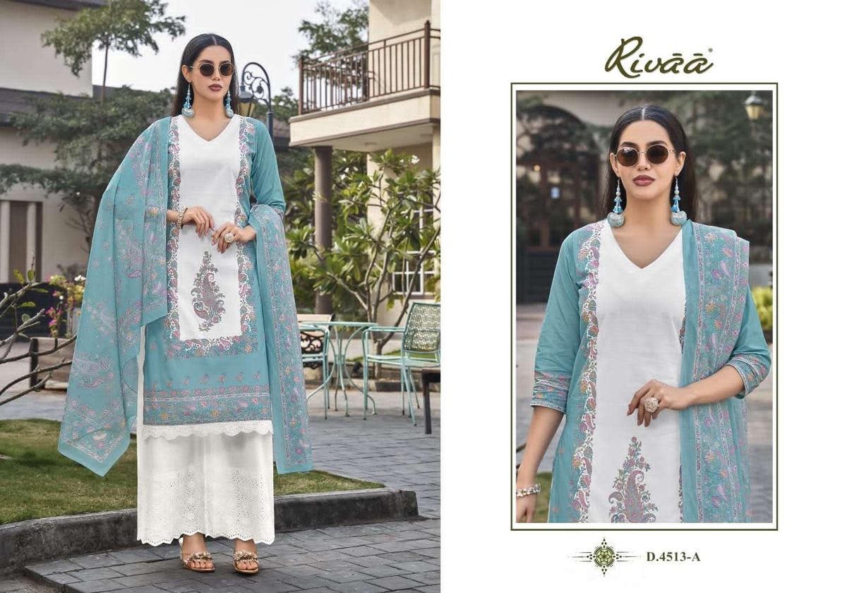 Rivaa Lucy Vol 2 Premium Italian Lawn Dress Material Wholesale - Amrah Wholesale
