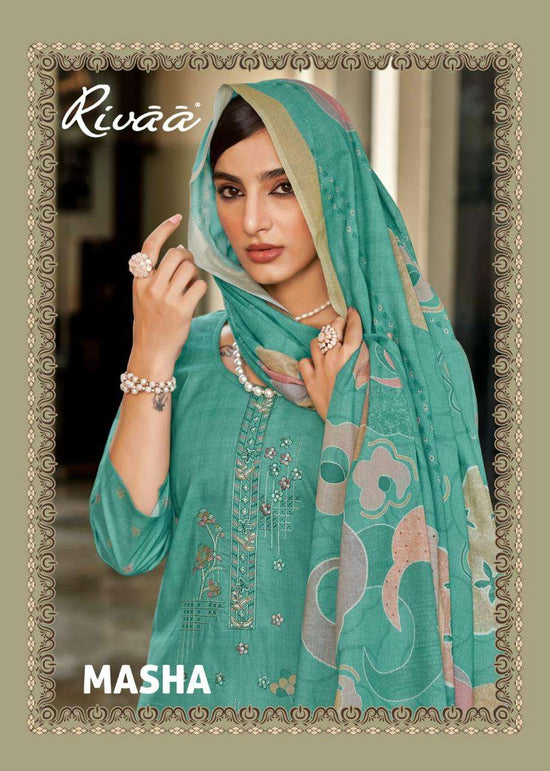 Rivaa Masha Pure Italian Lawn Digital Printed Dress Material - Amrah Wholesale