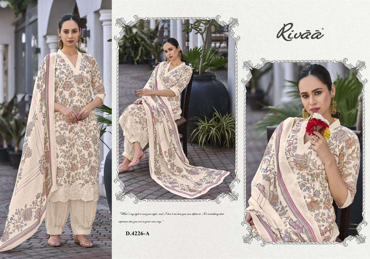 Rivaa Mehar Italian Lawn Digital Print Dress Material - Amrah Wholesale