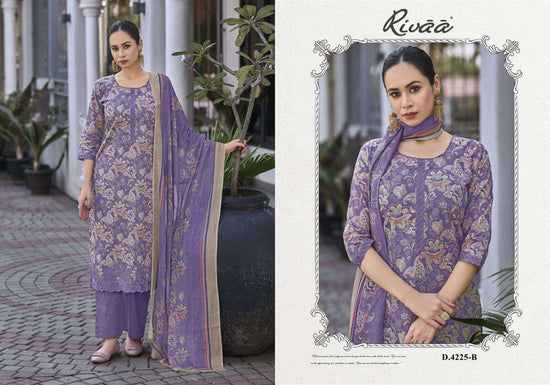 Rivaa Mehar Italian Lawn Digital Print Dress Material - Amrah Wholesale