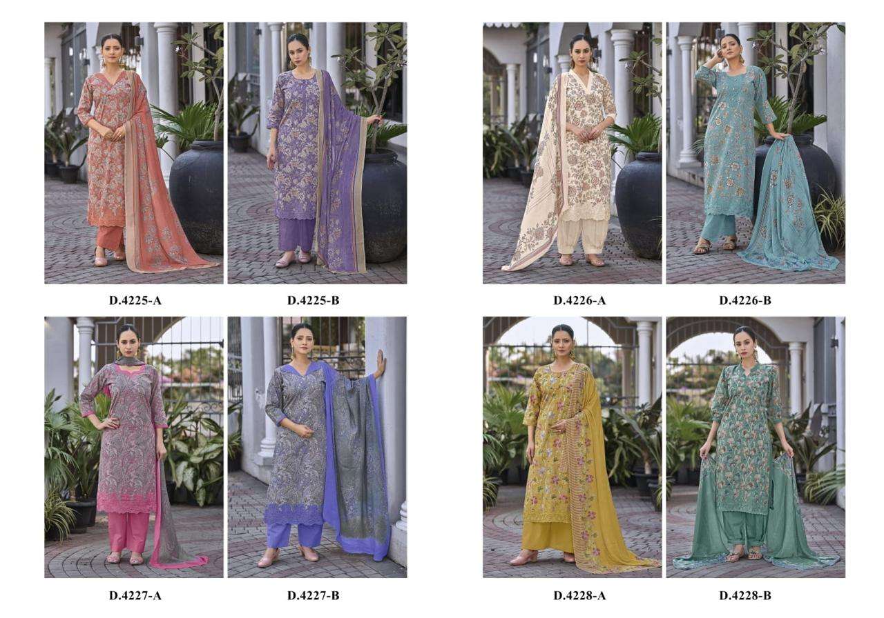 Rivaa Mehar Italian Lawn Digital Print Dress Material - Amrah Wholesale
