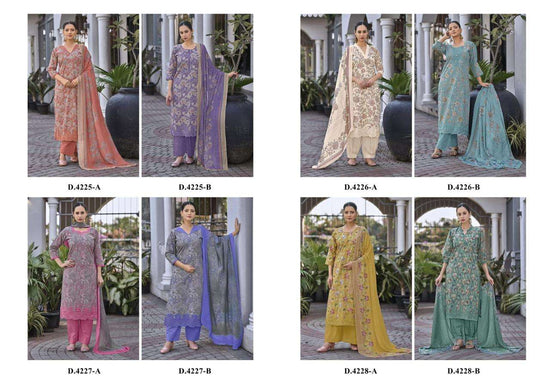 Rivaa Mehar Italian Lawn Digital Print Dress Material - Amrah Wholesale
