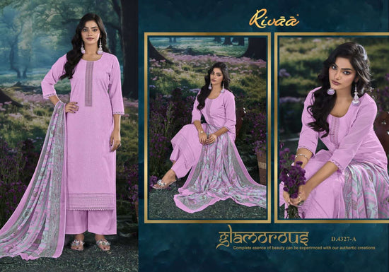 Rivaa Neela Italian Lawn Dress Material - Amrah Wholesale