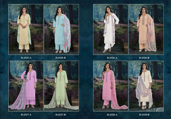 Rivaa Neela Italian Lawn Dress Material - Amrah Wholesale