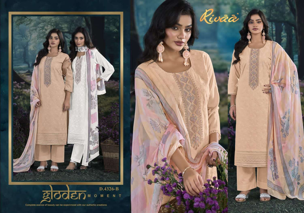 Rivaa Neela Italian Lawn Dress Material - Amrah Wholesale