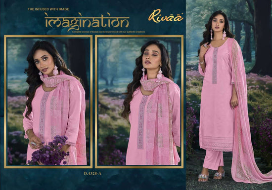 Rivaa Neela Italian Lawn Dress Material - Amrah Wholesale