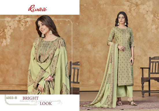 Rivaa Nivedita Jam Satin Digital Print Dress Material