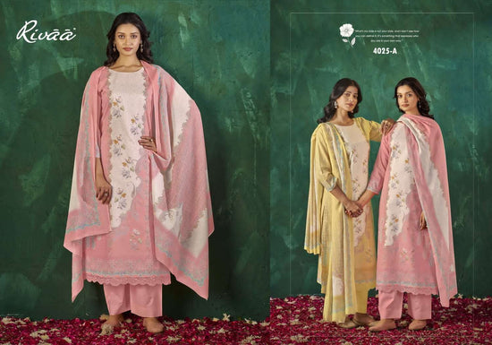 Rivaa Sabaa Vol 5 Italian Lawn Digital Print Dress Material - Amrah Wholesale