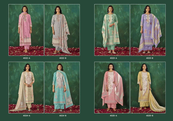 Rivaa Sabaa Vol 5 Italian Lawn Digital Print Dress Material - Amrah Wholesale