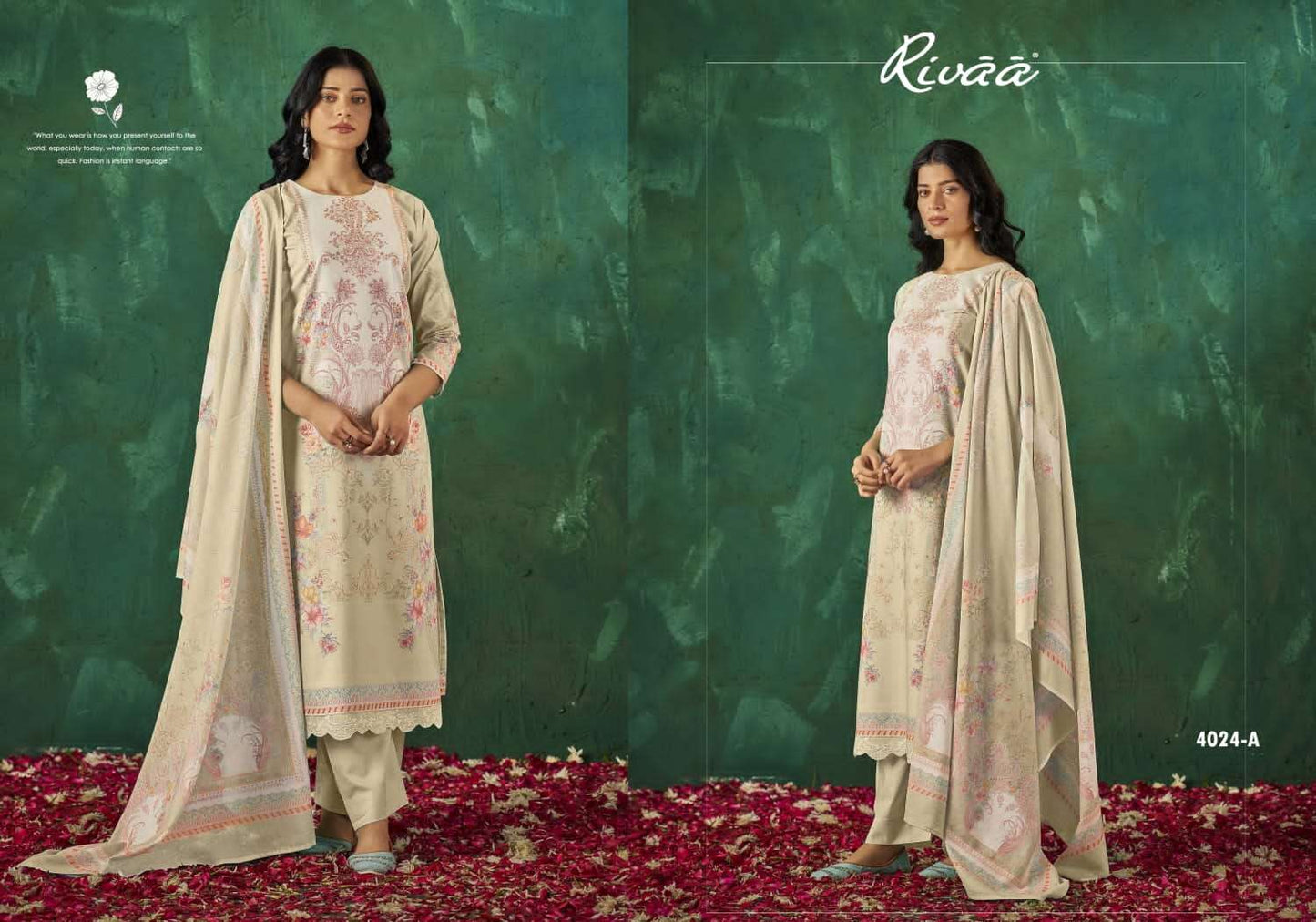 Rivaa Sabaa Vol 5 Italian Lawn Digital Print Dress Material - Amrah Wholesale