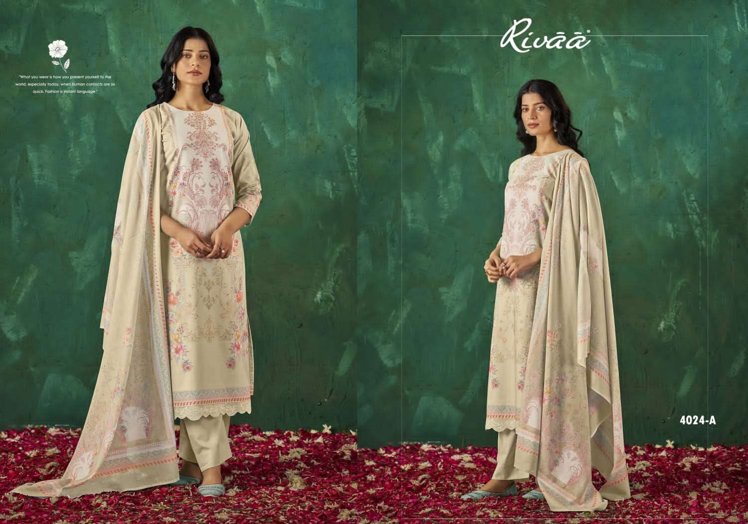 Rivaa Sabaa Vol 5 Italian Lawn Digital Print Dress Material - Amrah Wholesale
