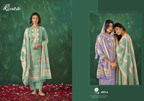Rivaa Sabaa Vol 5 Italian Lawn Digital Print Dress Material - Amrah Wholesale