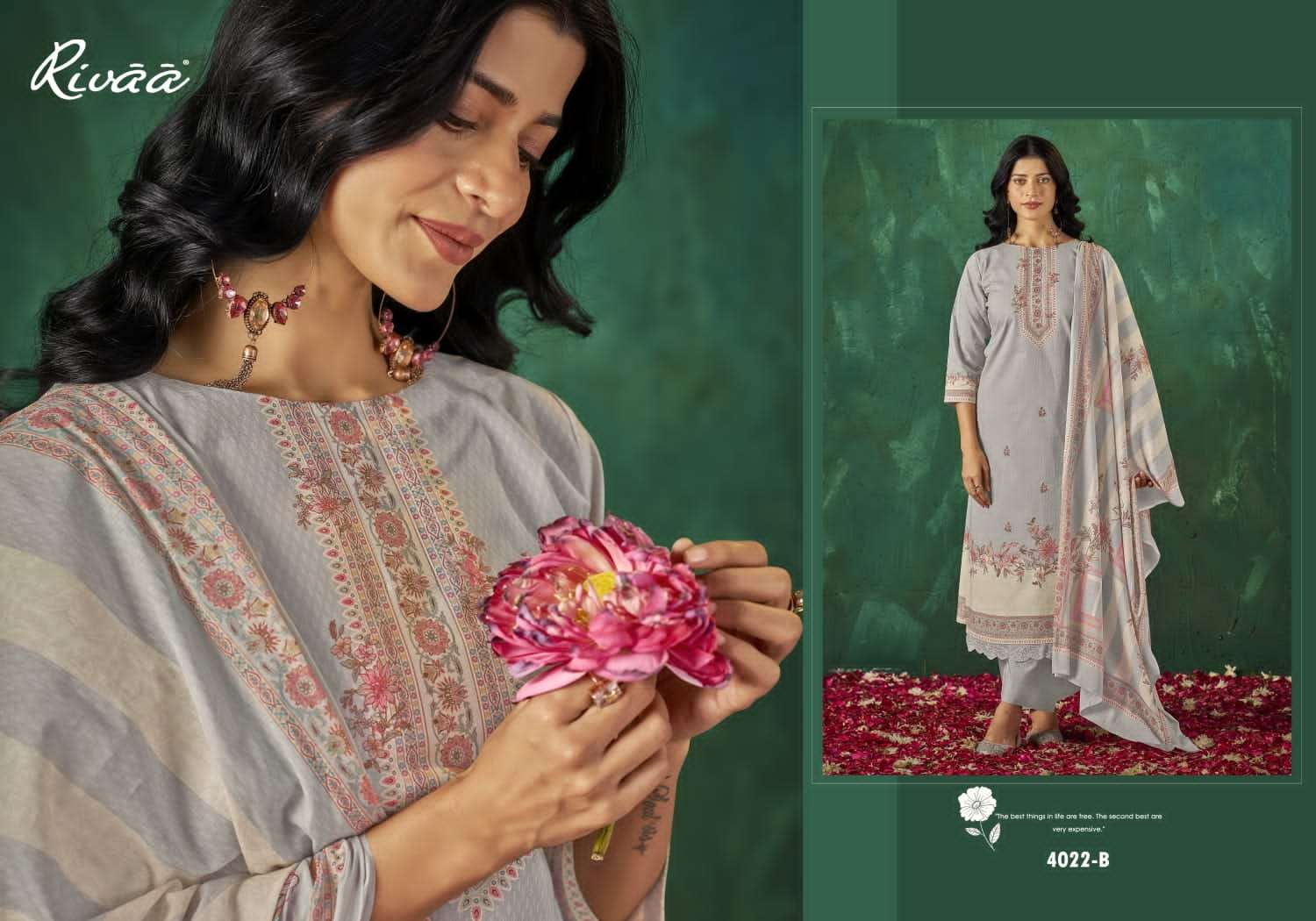 Rivaa Sabaa Vol 5 Italian Lawn Digital Print Dress Material - Amrah Wholesale