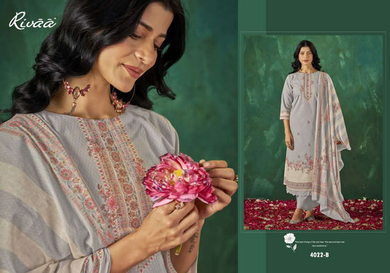 Rivaa Sabaa Vol 5 Italian Lawn Digital Print Dress Material - Amrah Wholesale