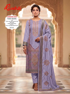 Rivaa Sabeera Skd Pure Crape Dress Material - Amrah Wholesale