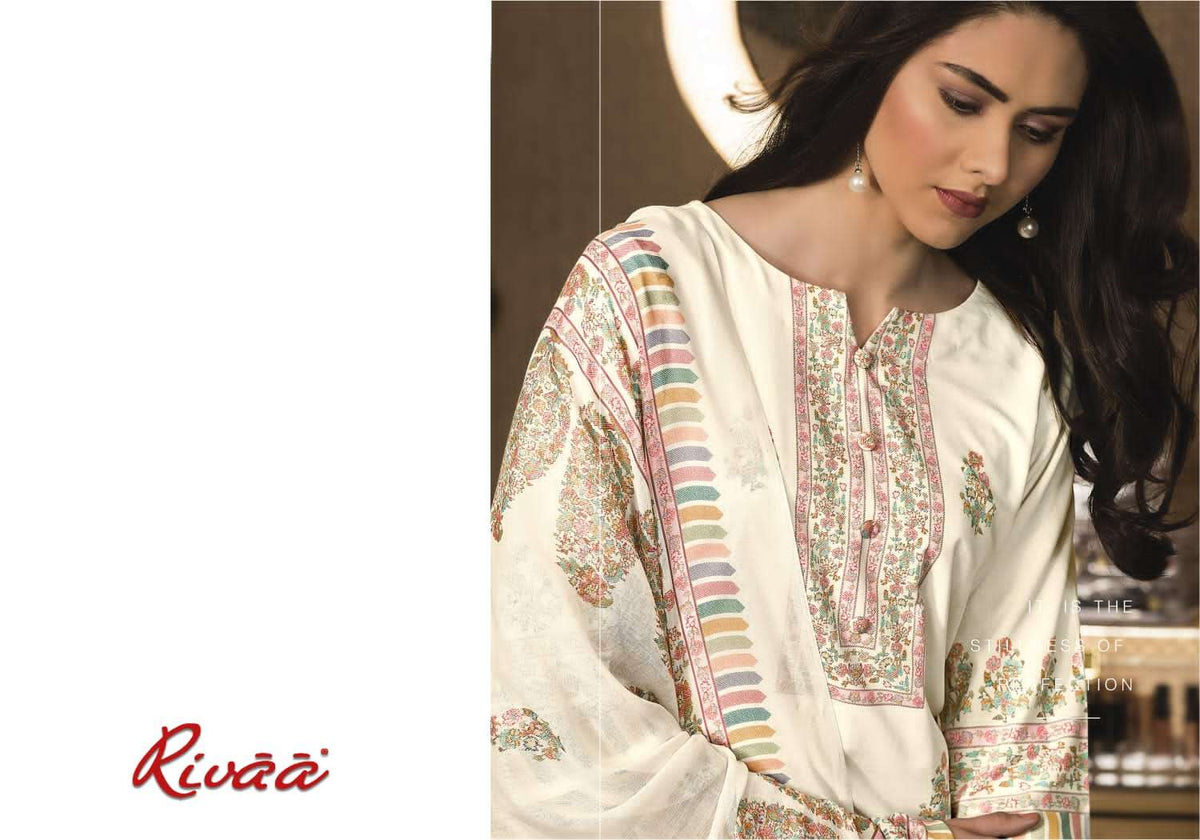 Rivaa Sana Cotton Digital Printed Dress Material - Amrah Wholesale