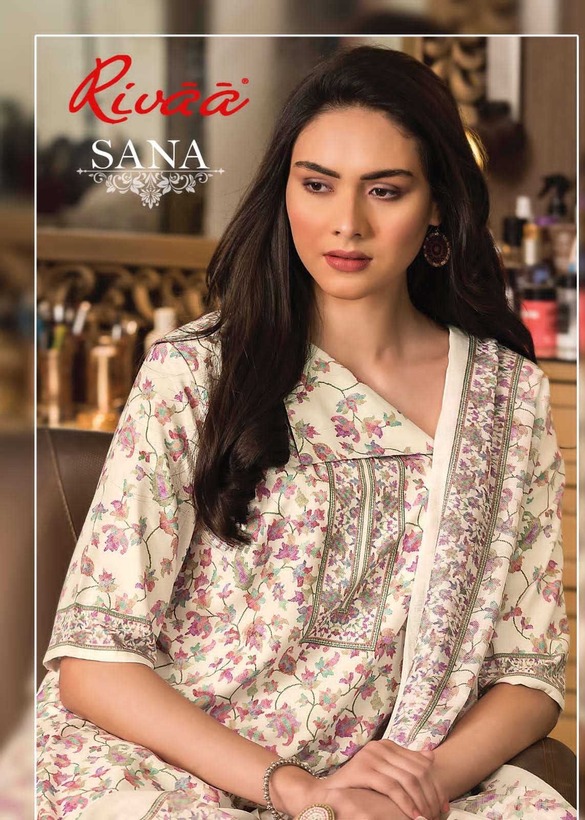 Rivaa Sana Cotton Digital Printed Dress Material - Amrah Wholesale