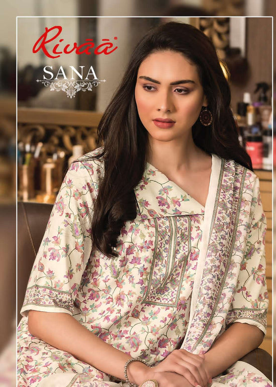 Rivaa Sana Cotton Digital Printed Dress Material - Amrah Wholesale