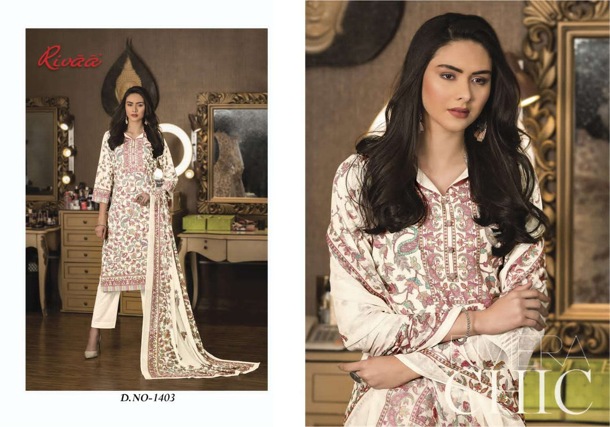 Rivaa Sana Cotton Digital Printed Dress Material - Amrah Wholesale