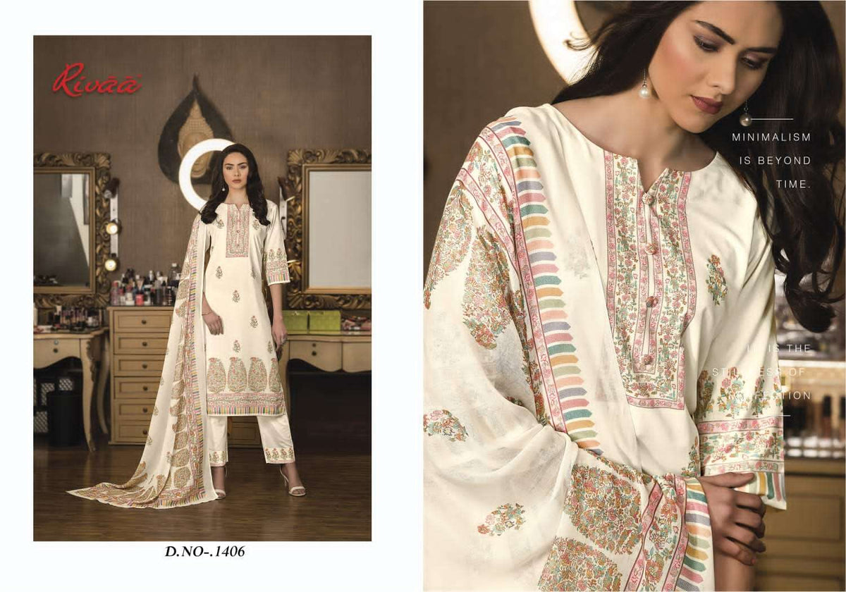 Rivaa Sana Cotton Digital Printed Dress Material