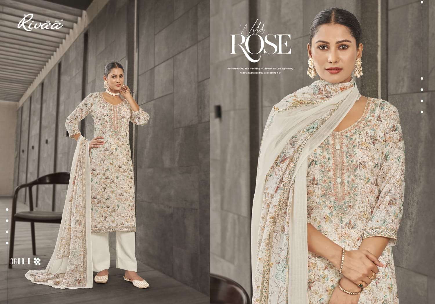 Rivaa Suprita Jam Satin Digital Printed Unstitched Dress Material