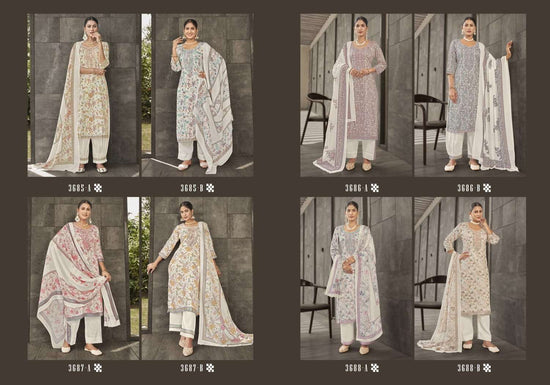 Rivaa Suprita Jam Satin Digital Printed Unstitched Dress Material
