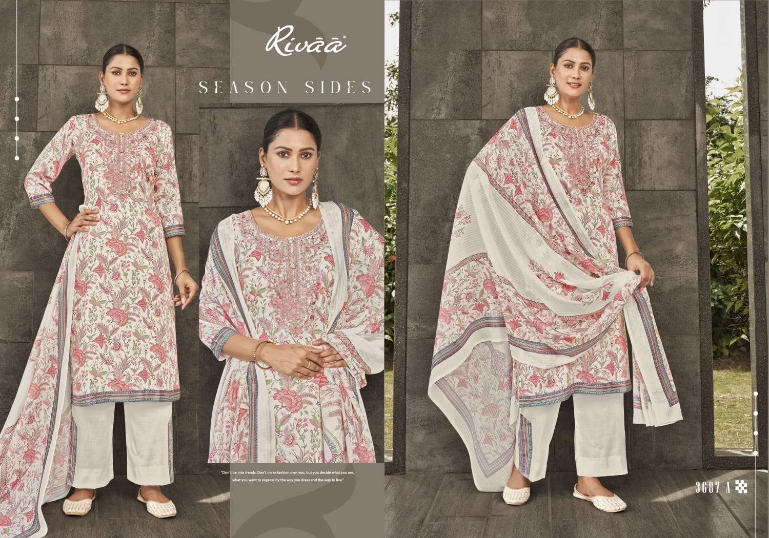 Rivaa Suprita Jam Satin Digital Printed Unstitched Dress Material