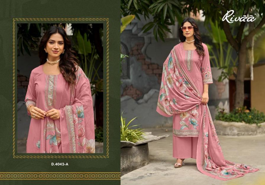 Rivaa Trends Amaya Cotton Digital Print Dress Material