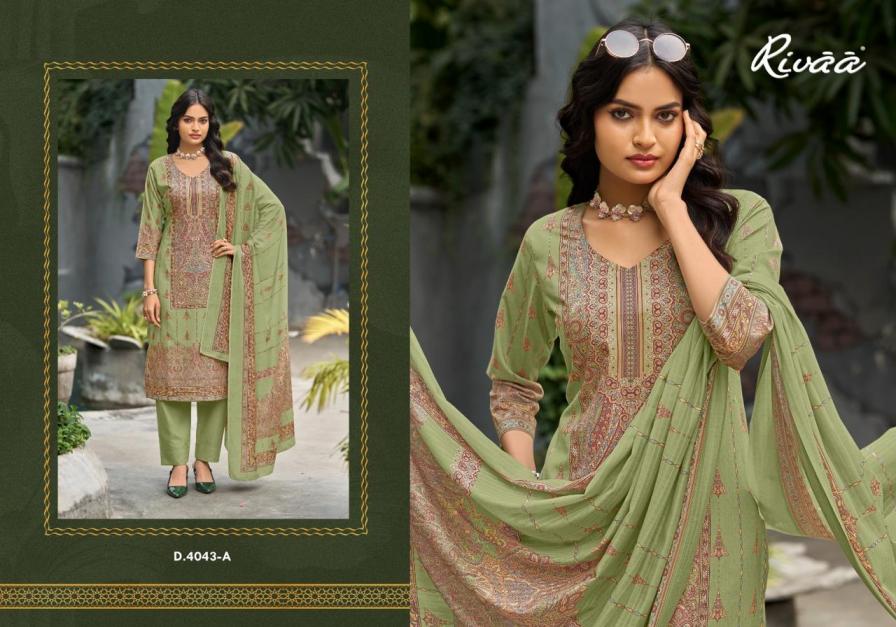 Rivaa Trends Amaya Cotton Digital Print Dress Material
