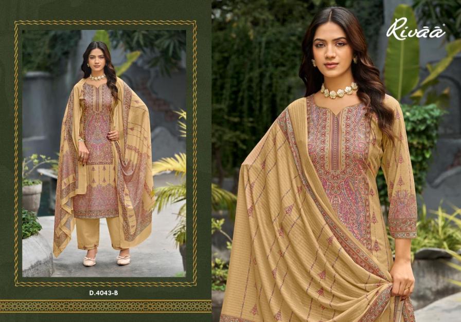 Rivaa Trends Amaya Cotton Digital Print Dress Material