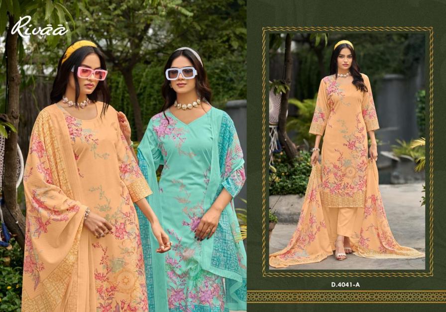 Rivaa Trends Amaya Cotton Digital Print Dress Material