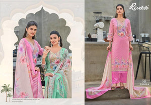Rivaa Trends Ayena Cotton Digital Print Dress Material