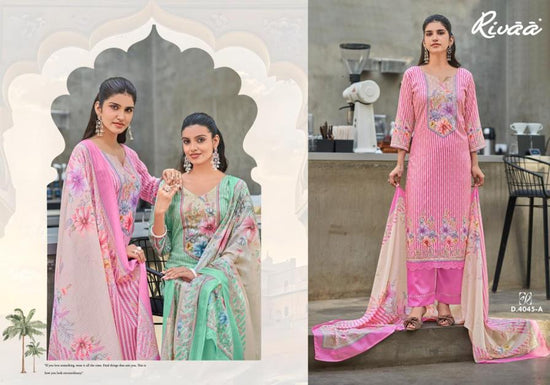 Rivaa Trends Ayena Cotton Digital Print Dress Material