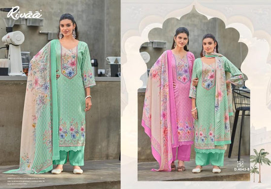 Rivaa Trends Ayena Cotton Digital Print Dress Material