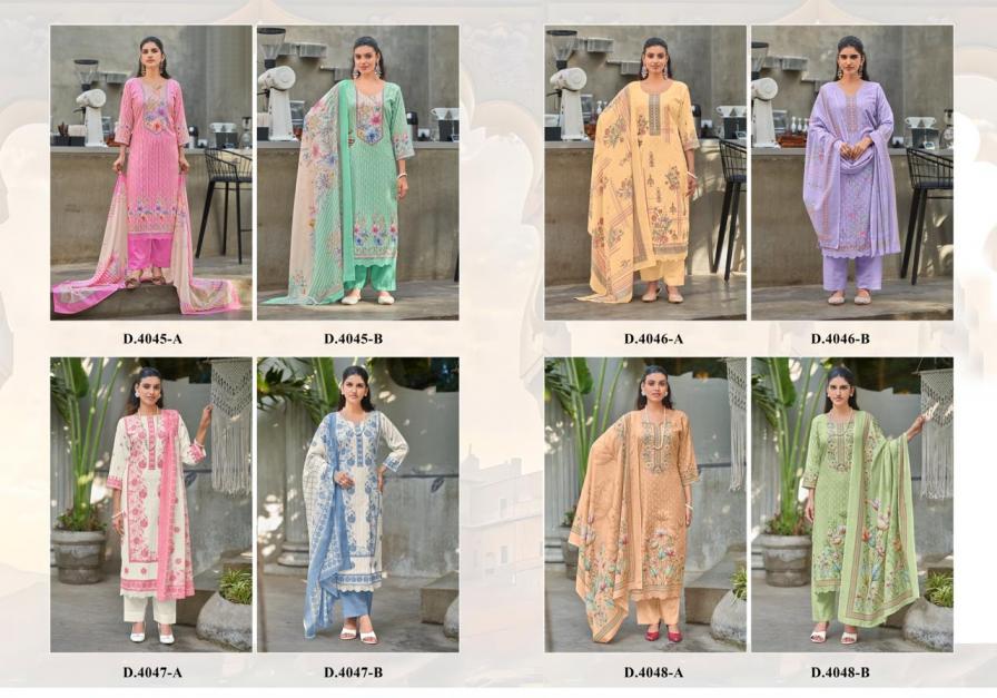 Rivaa Trends Ayena Cotton Digital Print Dress Material