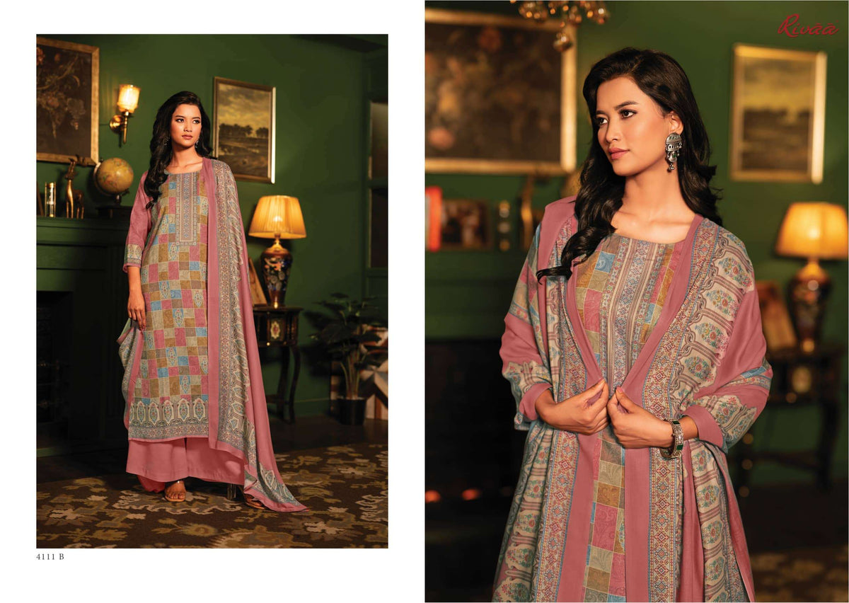 Rivaa Vaani Vol 3 Heavy Pashmina Digital Printed Dress Material