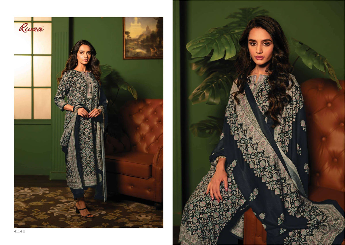 Rivaa Vaani Vol 3 Heavy Pashmina Digital Printed Dress Material