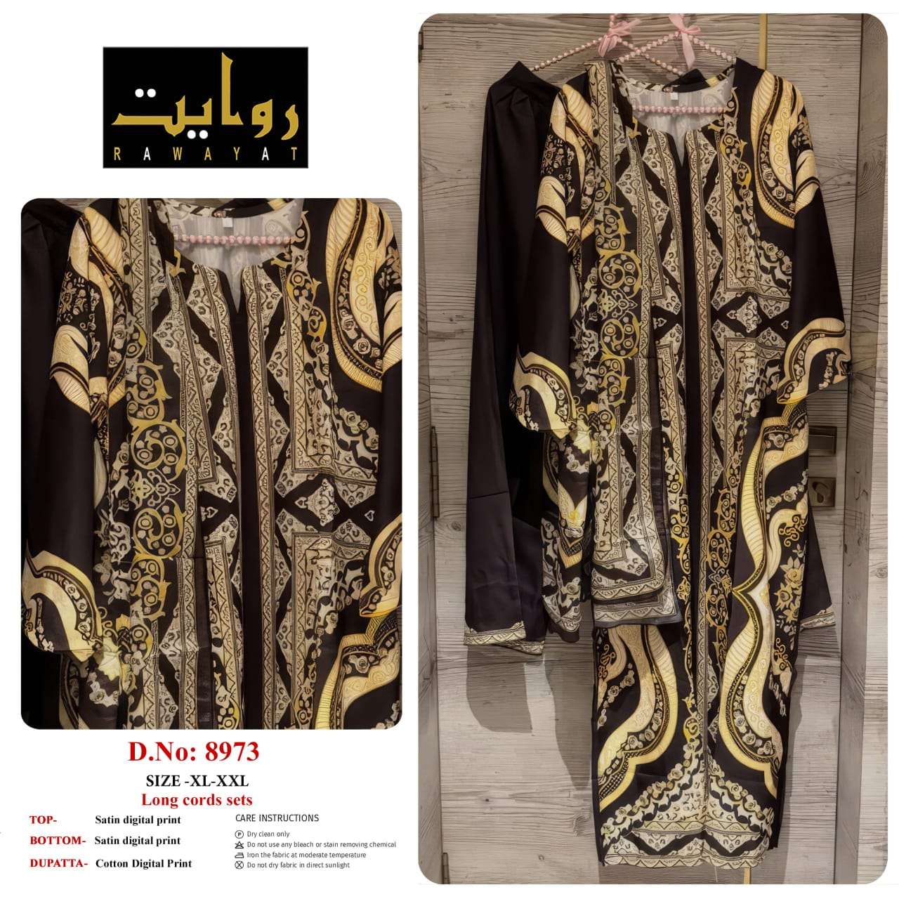 RIWAYAT 8962 TO 8980 Satin Printed Stitched Dresses