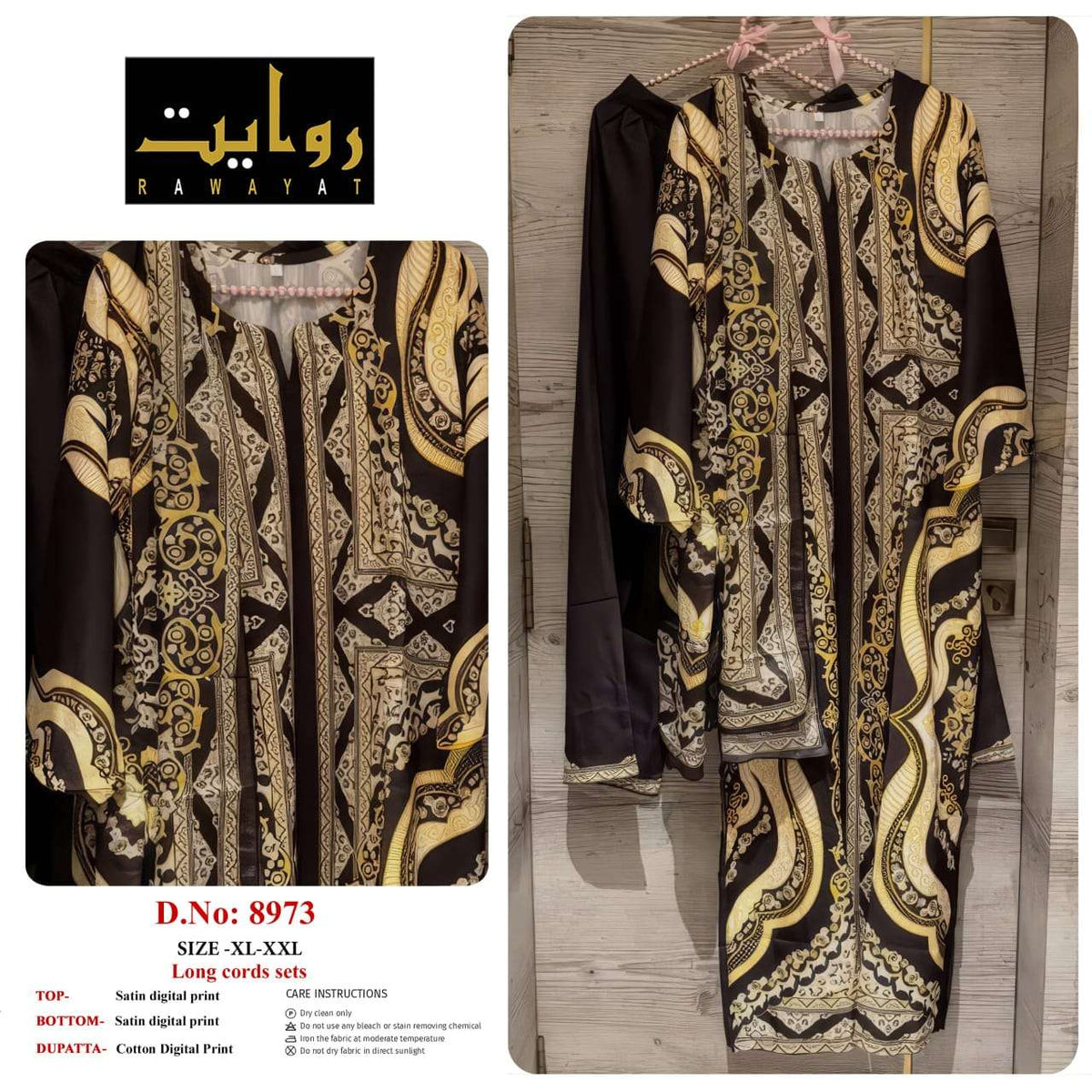 RIWAYAT 8962 TO 8980 Satin Printed Stitched Dresses - Amrah Wholesale
