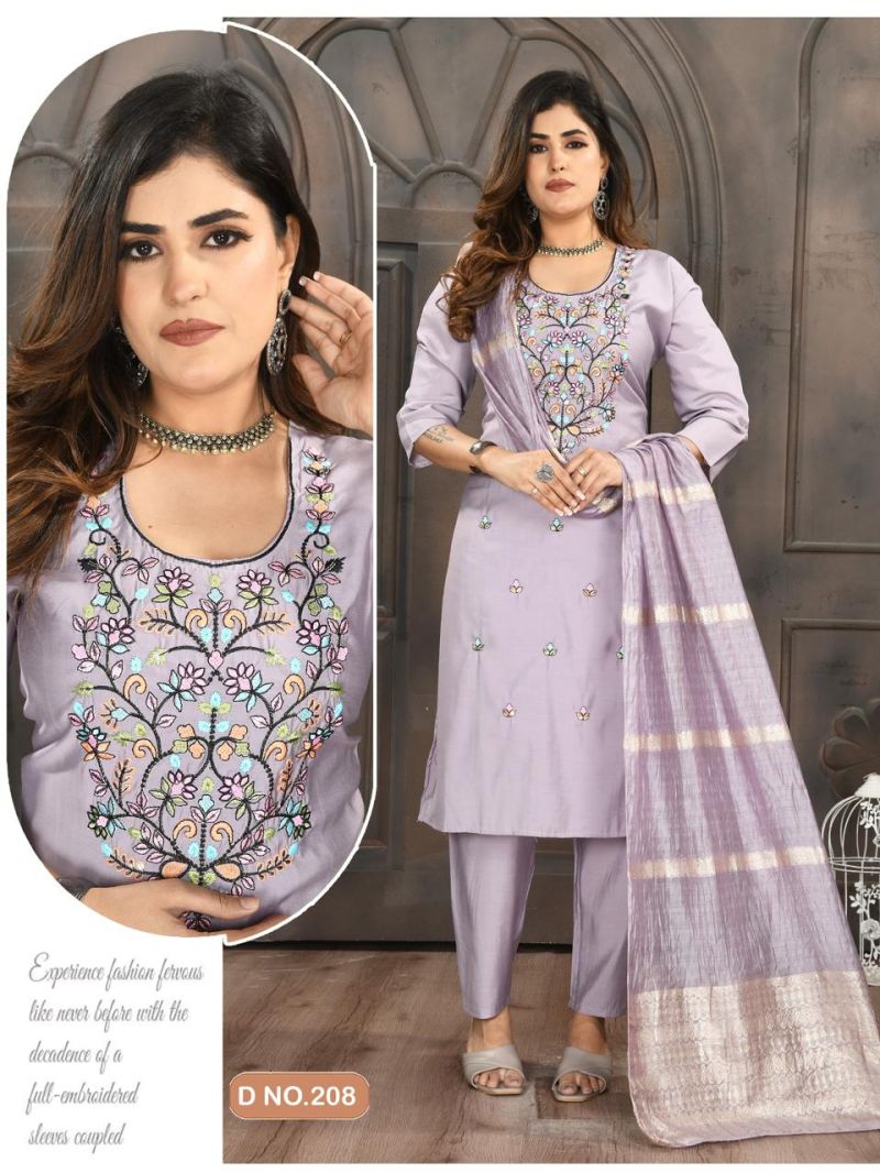 Roma Vol 2 Roman Silk Sequence Worked Kurti Set Collection
