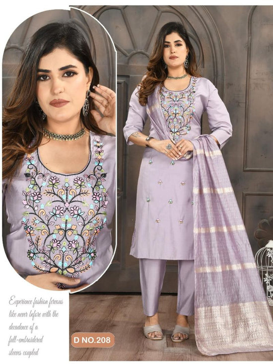 Roma Vol 2 Roman Silk Sequence Worked Kurti Set Collection