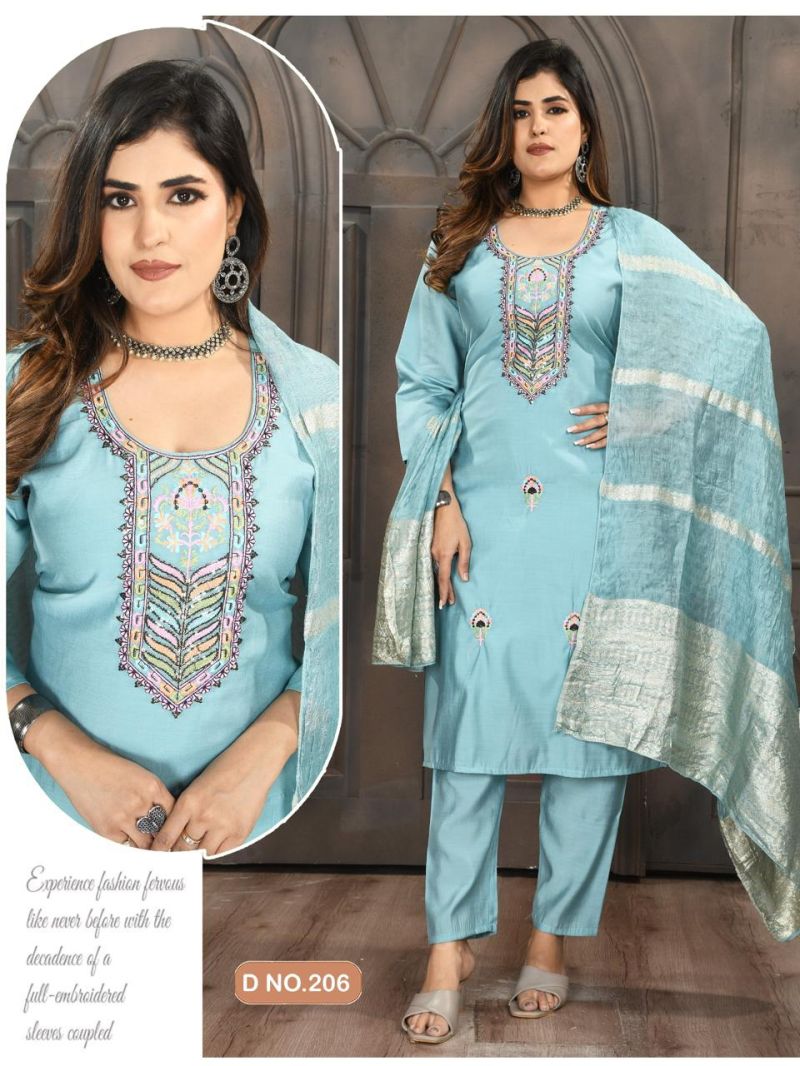 Roma Vol 2 Roman Silk Sequence Worked Kurti Set Collection