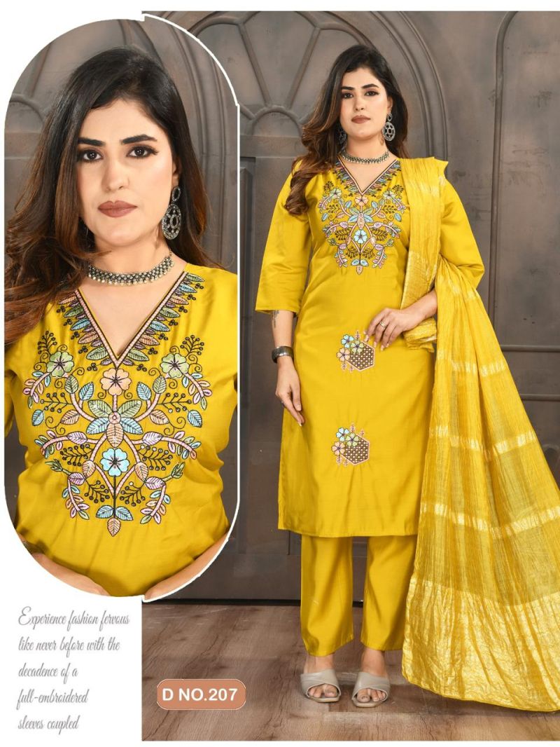 Roma Vol 2 Roman Silk Sequence Worked Kurti Set Collection