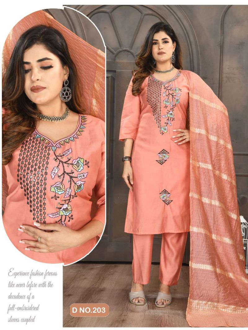 Roma Vol 2 Roman Silk Sequence Worked Kurti Set Collection