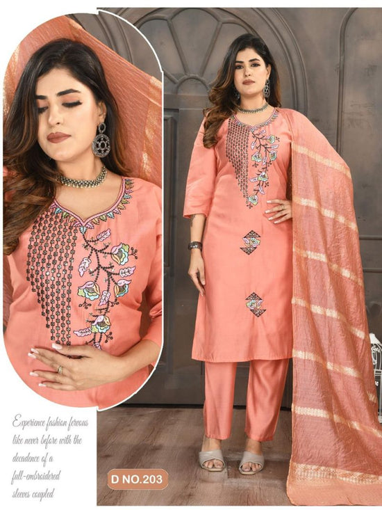 Roma Vol 2 Roman Silk Sequence Worked Kurti Set Collection