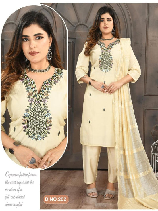 Roma Vol 2 Roman Silk Sequence Worked Kurti Set Collection