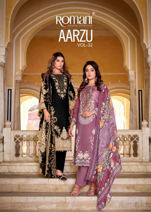 Romani Aarzu Vol 32 Soft Cotton Dress Material